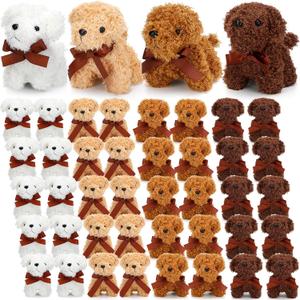 Liliful 40 Pcs 5 Inches Mini Plush Dogs Small Stuffed Dog Bulk Plush Toy Puppy Party Favors Stuffed Animal Puppy for Goodie Bag Fillers Back to School Party Favor Gift Carnival Prize