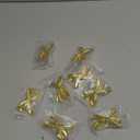 8 Pcs Gold Bow Knobs, Gold Bow Dresser Knobs Vintage Brass Bow-Shaped Drawer Pulls with Screws for Dresser, Cabinet, Cupboard, Wardrob, Drawer