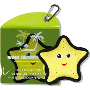 Beach Sand Remover Towel Eraser Bag, Cruise Vacation Essentials for Women, Portable Quick Dry Pouch, Beach Travel Accessories