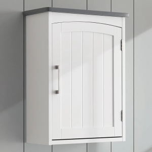 FRALIMK Small Over The Toilet Storage Cabinet, Wooden Wall Medicine Cabinet for Bathroom, Kitchen, Hanging Wall Cabinet, 15x20 inches