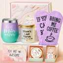 Best Mom Gifts Christmas Gifts for Mom from Daughter Son Kids, Birthday Gift Basket for Mother Women Mother-in-law Mothers Day Thanksgiving Present, New Mama Gift for Wife from Husband w/ Tumbler (Mermaid Purple)
