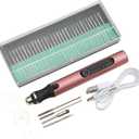 Engraving Pen Engraving Machine Electric Engraving Pen Cutting Polishing DIY Drilling Metal Engraving Tool DIY Engraving DIY Tool Charging for StoneWoodPCB Circuit (Rose Gold)