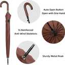 RONIARE Windproof Large Umbrella for Rain,Automatic Open with Easy Grip,Rainproof and Durable Canopy Design Versatile Travel, Big Golf Umbrellas for Men & Women