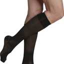 SIGVARIS Women's Sheer Fashion Closed Toe Calf Height - 15-20mmHg Weight Compression Hose - Lightweight & Breathable in Soft Stretch Fabric for Comfortable Everyday Wear