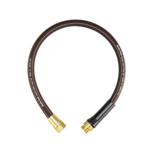 Giraffe Tools Garden Hose 5/8", Water Hose Heavy Duty, Flexible, Lightweight Hybrid Hose with Bend Protection, 2.5ft Male to Female Fittings, Burst 600 PSI, Short Leader Hose
