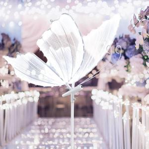Sumind 1 Pc Wedding Butterfly Floor Lamp Creative Butterfly Ceiling Lights Decoration Creative Floor Standing Lamp Hanging Props for Wedding Receptions and Birthdays