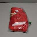 20 Inches Monogram Christmas Stockings, Red Velvet with White Super Soft Plush Cuff Large Stocking Decorations for Fireplace Hanging and Family Xmas Holiday Party