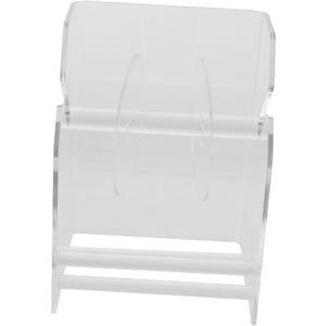Sticker Roll Dispenser Acrylic Label Holder for Organized Storage Compartment Design for Office and Home Use Compact and Sturdy Tape Organizer Stand