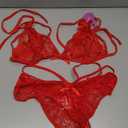 Avidlove Lingerie Lace Babydoll 2 Piece Sexy Bra and Panty Sets, M