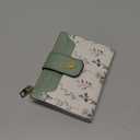 GAEKEAO Small Wallets for Women RFID Blocking Leather Bifold Zipper Pocket Wallet Credit Card Holder with ID Window