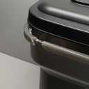 IRIS USA Dog Food Storage Container 58 lbs, Attachable Wheels, for Dog Cat Birds and other Pets, Food Storage Bin, Keep Fresh, Easy Mobility, BPA Free - Made in the USA, Black (Smoke)