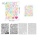 DWYGZSTR 30 Sheets Alphabet Stickers Colorful Letter Stickers Waterproof Stick on Letters Stickers Decals for DIY Water Bottles Mailbox Scrapbooking Cup,Back to School Season (Style B)