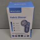 BEAUTURAL Fabric Shaver and Lint Remover, Sweater Defuzzer with 2-Speeds, 2 Replaceable Stainless Steel Blades, Battery Operated, Remove Clothes Fuzz, Lint Balls, Pills, Bobbles Gray