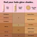 e.l.f. Halo Glow Skin Tint SPF 50, Tinted Moisturizer For Light, Buildable Coverage, Creates A Natural Glow, Vegan & Cruelty-Free, 7 Medium Warm