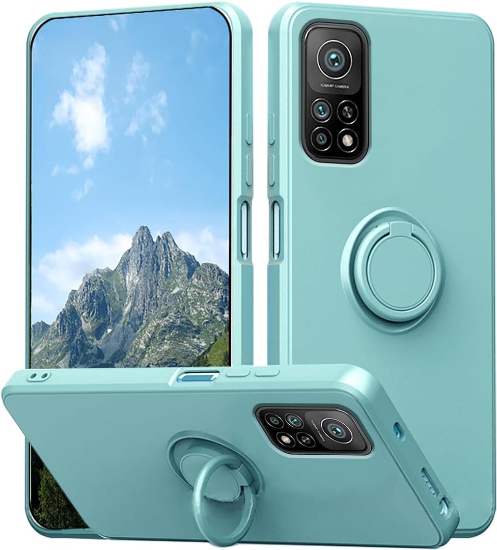 Compatible with Xiaomi Mi 10T Pro Case with Ring Kickstand Green,for Xiaomi Mi 10T Pro Phone Case Silicone Liquid with Soft Microfiber Lining Slim Shockproof Protective Cover (Blue) Compatible with Xiaomi Mi 10T Pro Case with Ring Kickstand Green,for Xiaomi Mi 10T Pro Phone Case Silicone Liquid with Soft Microfiber Lining Slim Shockproof Protective Cover (Blue)