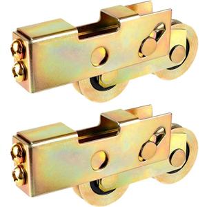 Sliding Patio Door Roller Replacement, Sliding Screen Door Tandem Roller Assembly, 1-1/4 Inch Steel Ball Wheel Bearing, 2 Pack