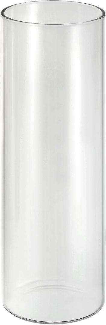 PATIKIL Clear Glass Cylinder Vase, 7.9" Tall and 2.6" Dia Tabletop Flowers Vase Floating Candle Holder Vase for Home Decor Wedding Centerpieces(18.6oz)