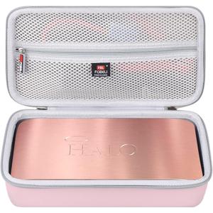 FBLFOBELI Hard Travel Carrying Case Compatible with Halo Bolt Air 58830/57720 / USB 58830 mWh/Ultimate 2.0 Portable Emergency Power Kit, Storage Bag for Car Charger Power Bank (Case Only) (Pink)