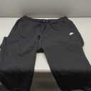Nike Men's Club Open Hem Brushed Fleece Pants (Medium, Black)