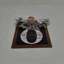 Last Name Welcome Sign for Front Door-14"x12", Wreaths for Front Door, 26 Letter Front Porch Decor Wreaths, Welcome Sign with Eucalyptus Garland and Bow, Wooden Farmhouse Wall Decor, Housewarming Gifts (O)