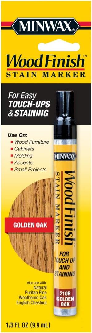 Minwax 63481000 Wood Finish Stain Marker for Touch Ups, Golden Oak