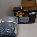 Heating Blanket Twin Size Extra-Thick and Warm Electric Blanket with 10 Hour Auto Off & 5 Heating Levels, 3D Pattern Design and Overheating Protection, Navy Blue (Twin-62"x84")