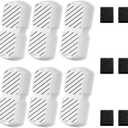 GROOKPET Dog Water Fountain Filters: 12 Dog Fountain Filters - Pet Water Fountain Filters Replacement - Including 6 Filters + 6 Sponges - Suitable for GROOKPET Dog Water Fountain for Large Dogs