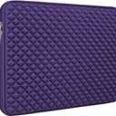 RAINYEAR 16 Inch Laptop Sleeve Diamond Foam Shock Resistant Protective Case Fluffy Lining Zipper Cover Carrying Bag Specially Compatible with New 16" MacBook Pro A2141 A2485 M1 M2 M3 M4(Purple)
