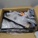 8-Pack 18 Inch Heavy Duty Shelf Brackets, Large Floating Wall Bracket for Garage Storage Shelves, Black Powder-Coated Finish, Load Capacity 800lbs