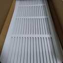 24"Wx8"H Duct Opening Return Air Grille,Air Return Vent Cover Grill for Sidewall and Ceiling,Solid Steel AC Vent Cover HVAC Cold Air Intake Grille Without Filter House,Outer Dimension:25.75WX9.75"H