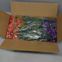 TURNMEON 20 Bundles Artificial Flowers for Outdoors Fake Plants Summer Decor, UV Resistant Artificial Plants Cemetery Fake Flowers Faux Plastic Greenery Shrub for Home Porch Decor 580 Head(Mix Colors)