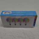 RGB Color Changing Light Bulbs,40W Equivalent,9W RGB LED Light Bulbs,A19 E27/E26 Warm White 6500K,16 Color Multicolor Light Bulb Dimmable Light for Home Party Bedroom Outdoor(4Pack)