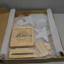 for Toniebox 1 and Toniebox 2 Tonie Shelf Wall Mounted Set,Tonies Figures Tonies Storage,Magnetic Wooden Floating Shelves Compatible with Tonie Box Player Character for Children Room (grey-moon)