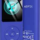 AGPTEK A02PL 64GB MP3 Player, 70 Hours Playback Lossless Sound Music Player, Supports up to 128GB(Deep Blue)