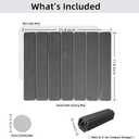 Small Stone Dish Drying Mat for Kitchen Counter Sink Bathtub, Diatomaceous Earth Food Grade Super Absorbent Self-Drying Fast Dry, Foldable Easy-to-Clean Eco-Friendly Drying Pad, 16"×12", Dark Gray