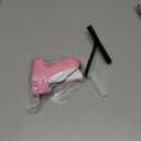 Stitch for Clothes - Handheld Stitch Quick Clothing Fixer - Tagging - Includes 6 Needle, 1000 Black Fasteners & 1000 White Fasteners (Pink/Orange)