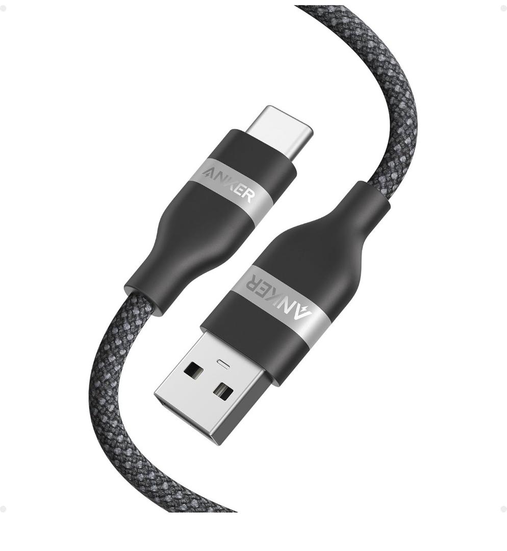 Anker Car Carplay Cable for iPhone 17 16 Pro Max Plus, Upcycled Braided USB A to USB C Car Charger Cord for Samsung Note20 and More (3FT, Black)