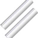 Chunful 2 Pcs 2X Magnifying Ruler Bar for Reading, 6 Inch Line Magnifier with Sliding Markers for Reading Small Prints, Bible, Books, Instructions, Cross Stitch Patterns and Small Print (Blue Line)