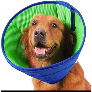 Soft Dog Cone Recovery Collars & Cones After Surgery for Medium Large Dogs, Comfy Ecollars to Stop Licking, Adjustable, Dog Ecollars for Recovery Plastic: Superior Support Fabric: Soft Comfort, XL