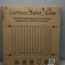 Cumbor 29.7-46" Baby Gate for Stairs, Mom's Choice Awards Winner-Auto Close Dog Gate for The House, Gifts for Mom, Easy Install Pressure Mounted Pet Gates for Doorways, Black