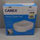 Carex Toilet Seat Riser, Elongated Raised Toilet Seat Adds 3.5 inches to Toilet Height, for Assistance Bending or Sitting, 300 Pound Weight Capacity Toilet Riser