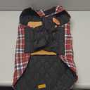 Kuoser Warm Dog Coat, Waterproof Dog Jacket for Extra Large Dogs, Adjustable Durable XXL Doggie Winter Coat Reversible Puppy Cold Weather Apparel from Small to Large Breed, Red XXL (2X-Large (Pack of 1))