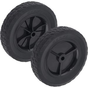 CheeMuii 8 Inch Push Mower Wheels 2 Pcs 8" Black General Wheels Replace for Craftsman 33958 Hus 532146248 Replace for MTD 734-04585 734-1780 for Oregon 72-108 for AYP 103670 103670X 107644X 146248