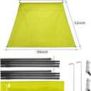 Pop Up Canopy Sun Shelters Shade Tent Camping Canopy 8.2' X 8.2' - Instant Portable Sports Cabana Umbrella, Easy Set-up and Take Down, with Sun Protection and One Shade Wall Included (Awning Green)