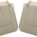 GXARTS Driver and Passenger Side Bottom Replacement Leather Seat Cover Tan Compatible with Ford Expedition 2007 2008 2009 2010 2011 2012 2013 2014