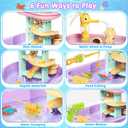 Toddler Water Table for Kids - Sand and Water Table with 28PCS Toy Accessories & Rain Shower Sprinkler, Outdoor Sensory Water Play Table, STEM Toy Summer Gift for Boys Girls Ages 3-8