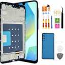 Galaxy A16 5G LCD Display Screen Assembly Replacement for Samsung A16 5G Touch Digitizer Screen with Frame Toolkits SM-A166U A166U1 A166P with Frame (Not for 4G)
