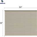 RV Blinds,RV Pleated Shades,RV Window Shades,Camper Blinds,RV Window Blinds for RV Camper Travel Trailers Motorhome's Window 50" W x 38" L Cappuccino
