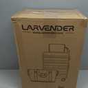 LARVENDER Carry on Luggage Sets 3 Piece, 20inch Suitcase Set, Glossy Silver