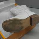 Girls Cowgirl Boots Unisex-Child Mid Calf Glitter Toddler Cowboy Boot Little Big Kids Western Riding Shoes (Pure White), Size: 9 Toddler